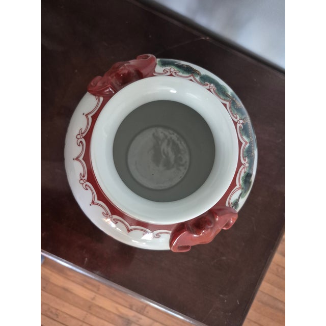 Mid-20th Century Famille Rose Ginger Jar For Sale - Image 9 of 10