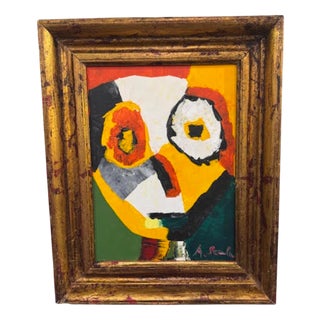 The Silence of the Smile, 1970s, Oil on Canvas For Sale