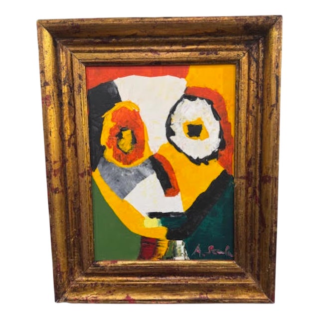 The Silence of the Smile, 1970s, Oil on Canvas For Sale