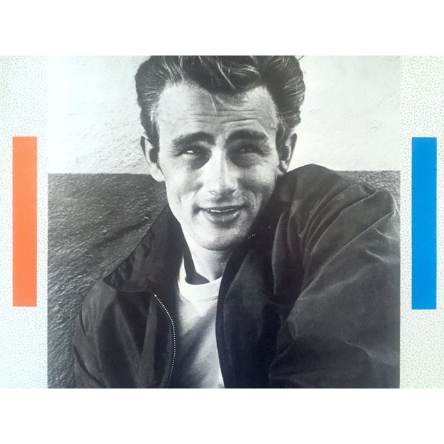 James Dean Foundation Vintage 1987 Collector's Lithograph Print Extra Large Photo Poster For Sale - Image 9 of 12