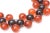 Plastic Vintage Two Colored 3 Row Resin Ball Necklace on Wire For Sale - Image 7 of 8