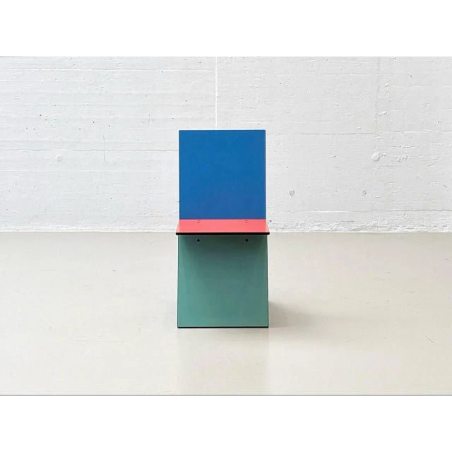 Blue Vilbert Chair by Verner Panton for Ikea, 1993 For Sale - Image 8 of 17