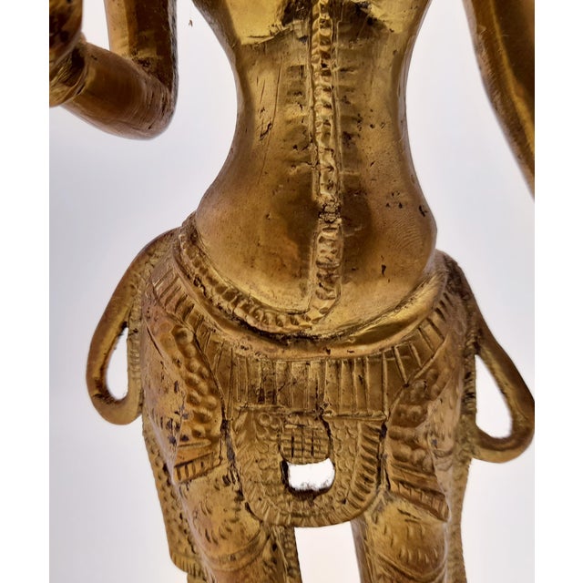 Bronze Statue of Hindu Goddess, 1960s For Sale - Image 12 of 18