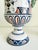 Pair of Mid-Century French Hand Painted Faience Urns With Ram Head Handles For Sale - Image 12 of 18