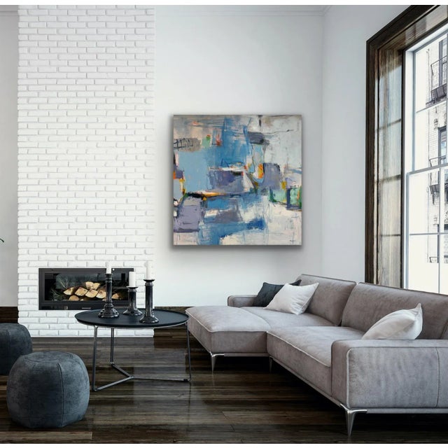 Contemporary Abstract Original Oil Painting For Sale - Image 4 of 12