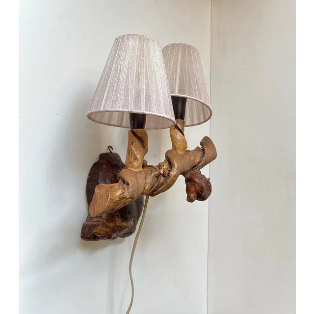 Italian Wall Sconce in Vine Tree, 1950s For Sale - Image 10 of 10
