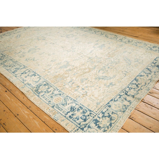 Vintage Distressed Heriz Carpet - 7'4" x 10'6" For Sale - Image 9 of 10