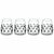 This is a lovely votive in clear mouth-blown glass is an attractive addition to any table. It is decorated in glass-...