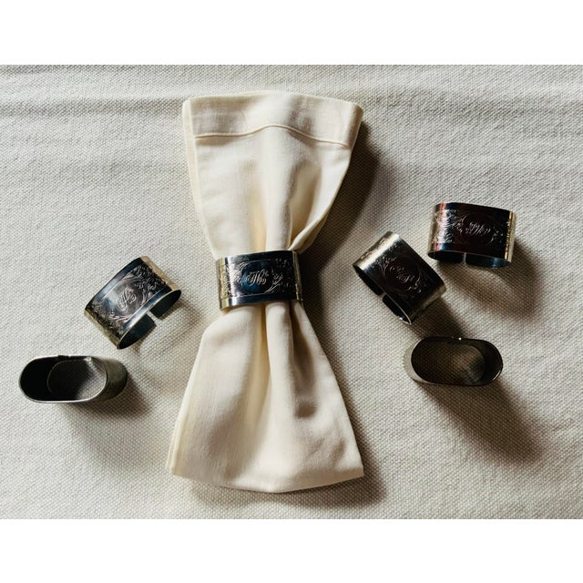 Set of Six English Double Silverplate Napkin Rings - Classical Elegance For Sale - Image 18 of 18