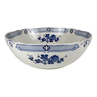 Terre De Fer Salad Bowl from KG Lunéville, 1890s For Sale