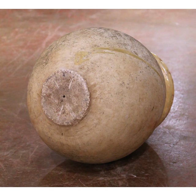 Tan 18th Century French Provencal Terracotta Olive Oil Jar From Biot For Sale - Image 8 of 8