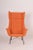 Mid-Century Orange Armchair attributed to Miroslav Navratil, 1960s For Sale - Image 6 of 7