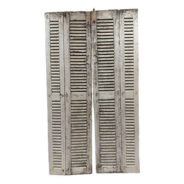 Antique French Two Part Shutters, 1890s For Sale