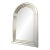 Large Vintage Deknudt Arched Beveled Panel Mirror – Gold, Belgium, 1980s For Sale