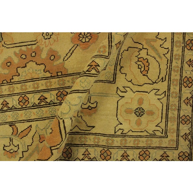 1990s 1990s Boho Chic Kafkaz Sun-Faded Tan/Orange Wool Rug -10'2 X 14'6 For Sale - Image 5 of 8