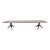 Baker Furniture Style Georgian Monumental Solid Cherry Wood Double Pedestal Extension Dining Table, Newly Refinished For Sale
