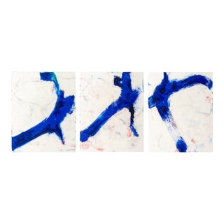 Robert O'Meara Abstract Composition Triptych Oil For Sale