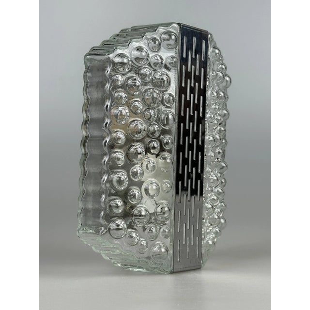 Space Age Chrome and Glass Bubble Wall Lamp from Hustadt Leuchten, 1960s For Sale - Image 3 of 18