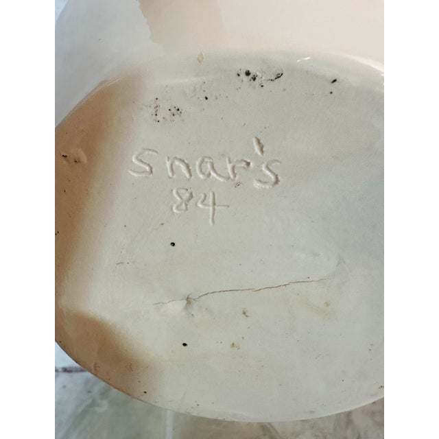 Large Vintage Studio Pottery Vase For Sale In Charleston - Image 6 of 6