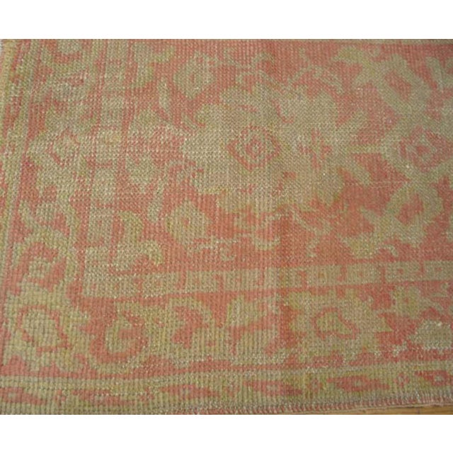 Tribal 1920s Beige Allover Tribal Antique Turkish Oushak Runner Rug 3' X 13' Handknotted Wool Carpet For Sale - Image 3 of 6