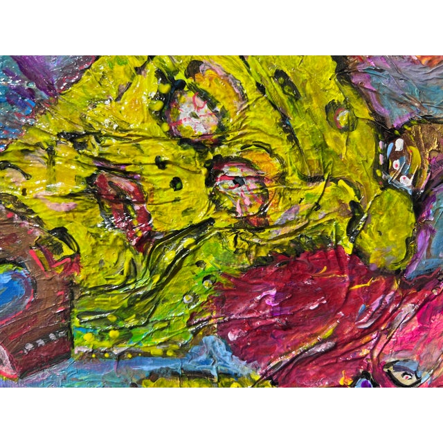 Abstract Painting on Board by Serg Graff "Spongebob and Bikini Bottom", Coa For Sale - Image 10 of 10