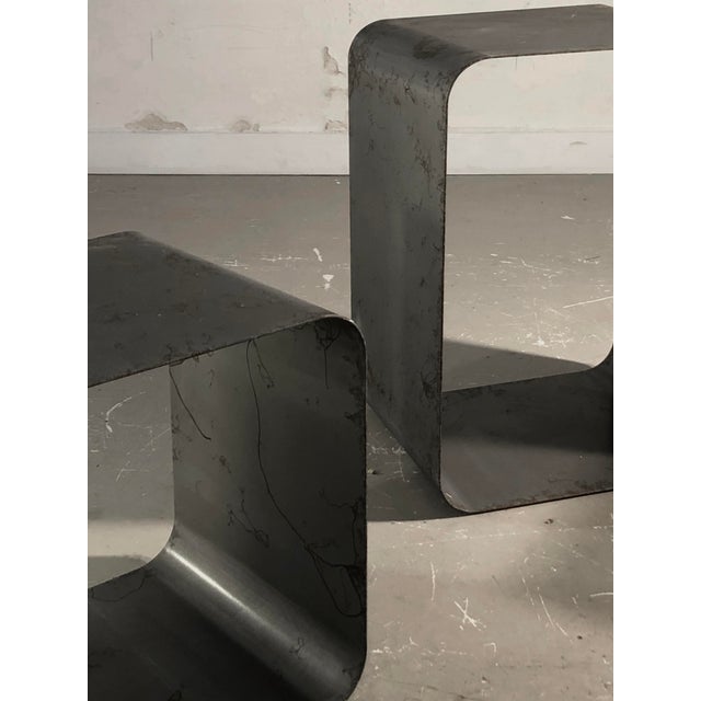 Space Age Side Tables attributed to Kappa, France, 1970s, Set of 3 For Sale - Image 9 of 12