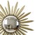 Mid-Century Modern Copper-Plated Metal Sunburst Mirror from Deknudt, 1960s For Sale - Image 4 of 13