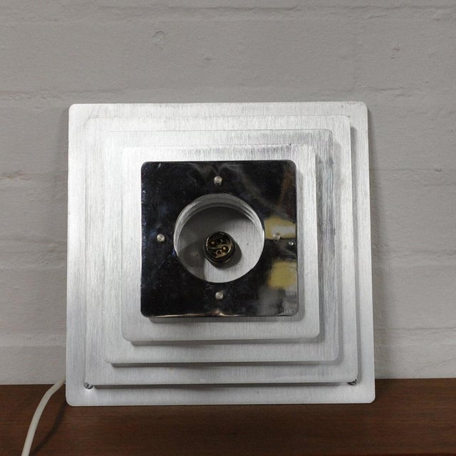 Space Age Pyramid Wall Sconce attributed to Hüstadt Leuchten, 1970s For Sale - Image 3 of 7