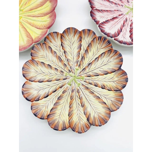 Mid-Century Modern Vintage Mottahedeh Milestone Tulip Desert Plates - Set of 4 For Sale - Image 3 of 6