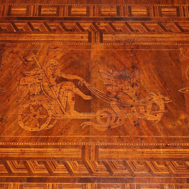 Brown Rolo Style Walnut Center Table For Sale - Image 8 of 11