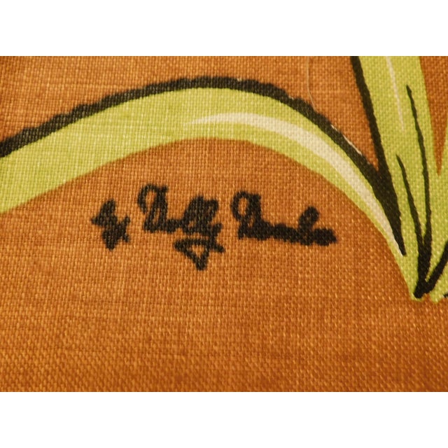 Vintage Dolly Dembo Atomic Cat Linen - Kay Dee Designs Textile Art For Sale - Image 9 of 10