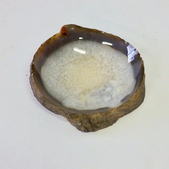 Polished Geode Specimen Ash Tray or Desk Top Dish For Sale - Image 4 of 6