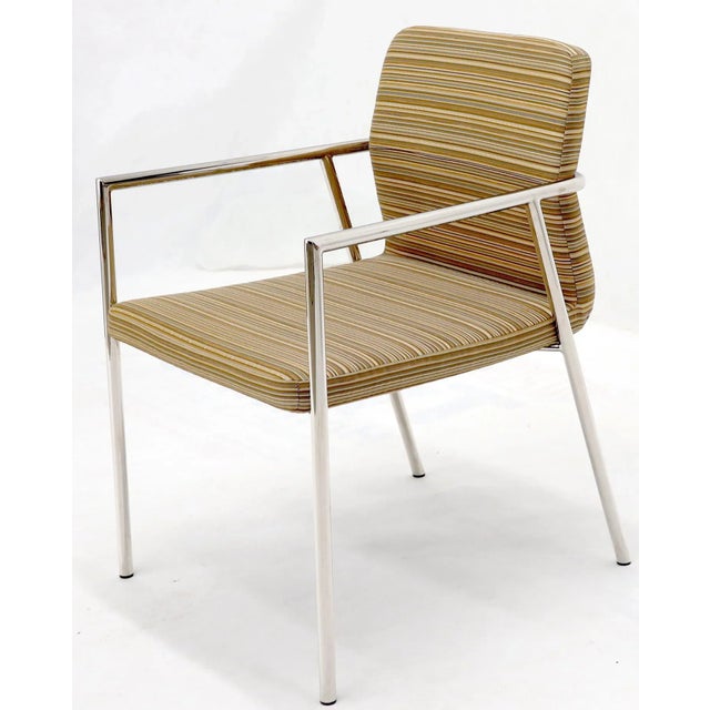 Early 21st Century Pair of Bauhaus Style Mid-Century Modern Style Chairs by Bernhardt For Sale - Image 5 of 11