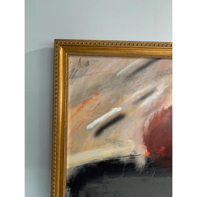 1980s The Jørgen Waring (1938-2022) Oil on Board Mixed Abstract Painting '83 For Sale - Image 5 of 9