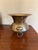 Mid-Century Modern Vintage Solid Brass Vase With Ring Handles For Sale - Image 3 of 8