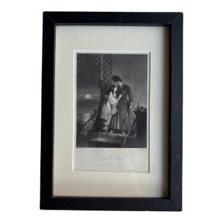 “Hafed & Hinda” – 19th Century Engraving After F. P. Stephanoff, Engraved by J. C. Buttre For Sale