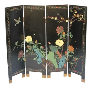 Asian Hand Made Artist Embellished Petite Screen
