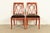 English Bernhardt Regency Carved Mahogany Side Chairs or Dining Chairs | Pair For Sale - Image 3 of 15