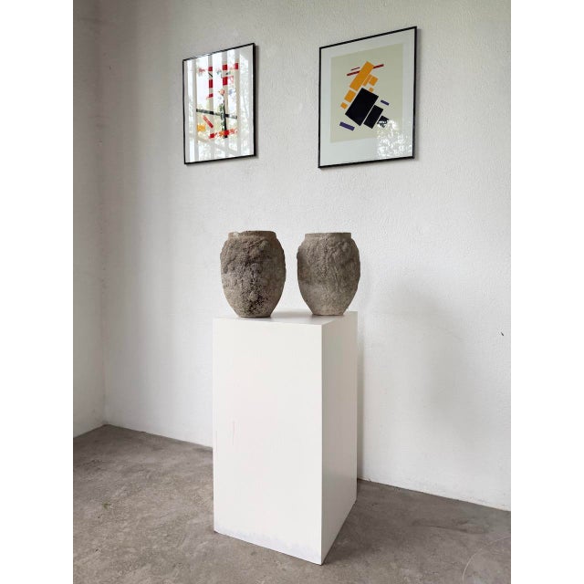 Cement Planter Pots, 1890s, Set of 2 For Sale - Image 5 of 18