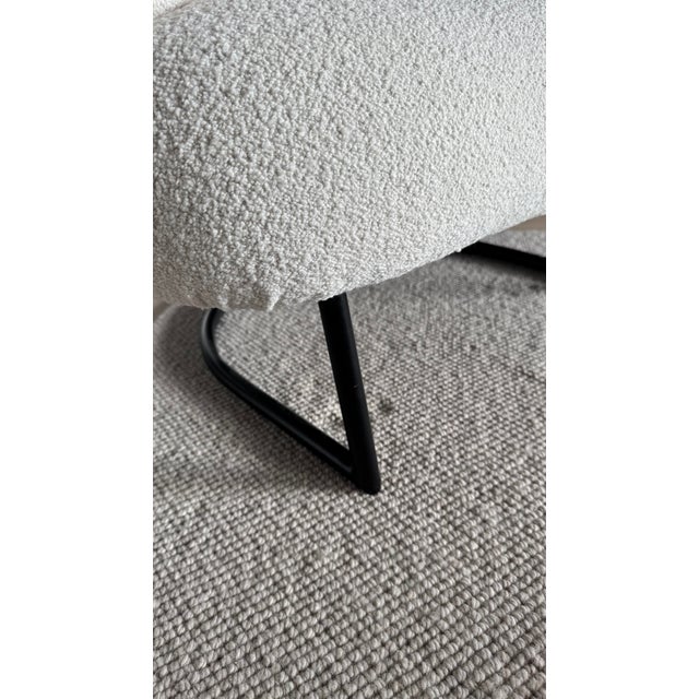 Black Bibendum Style Armchair in Wool Bouclé, 2009 For Sale - Image 8 of 14