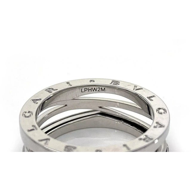Bvlgari B.zero1 Zaha Hadid 18k White Gold 9.5mm Wide Wave