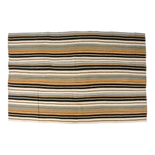 Oushak Anatolian Stripe Kilim Rug For Sale