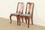 Henkel Harris Henkel Harris Queen Anne Solid Cherry Wood Side Chairs or Dining Chairs, Pair For Sale - Image 4 of 14
