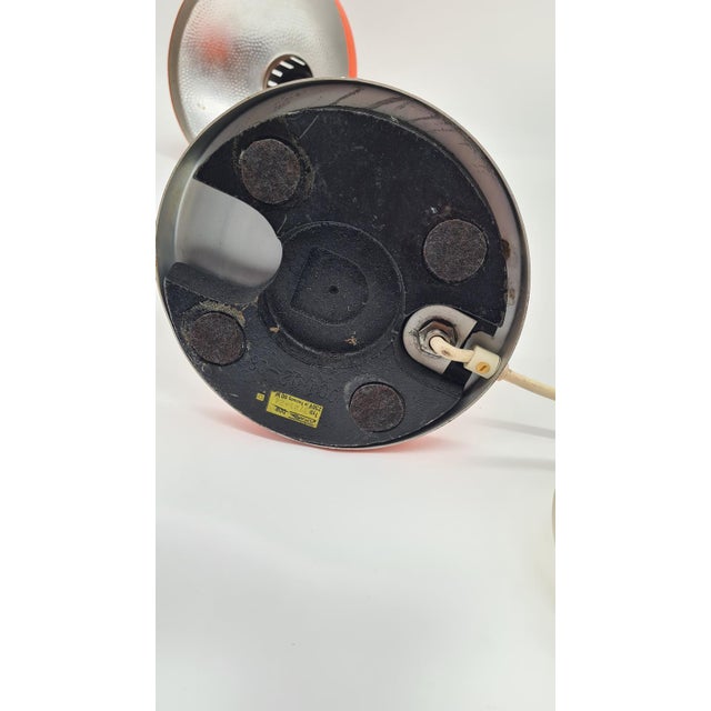 Red Table Lamp in Red Metal from Aka Leuchten, 1960s For Sale - Image 8 of 11