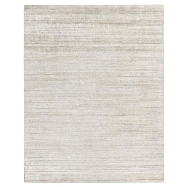 Exquisite Rugs Creil Hand loom Bamboo/Silk Brown Rug-12'x15' For Sale