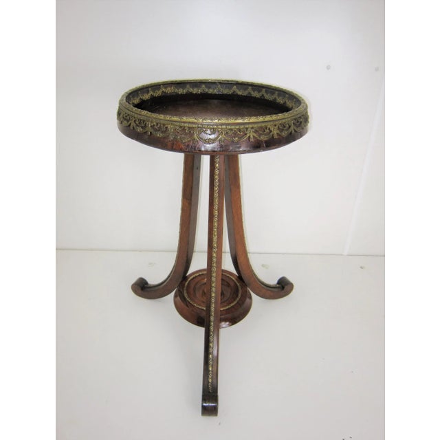 Late 19th Century French Bronze Mounted Pedestal / Table Plant Stand For Sale - Image 12 of 13