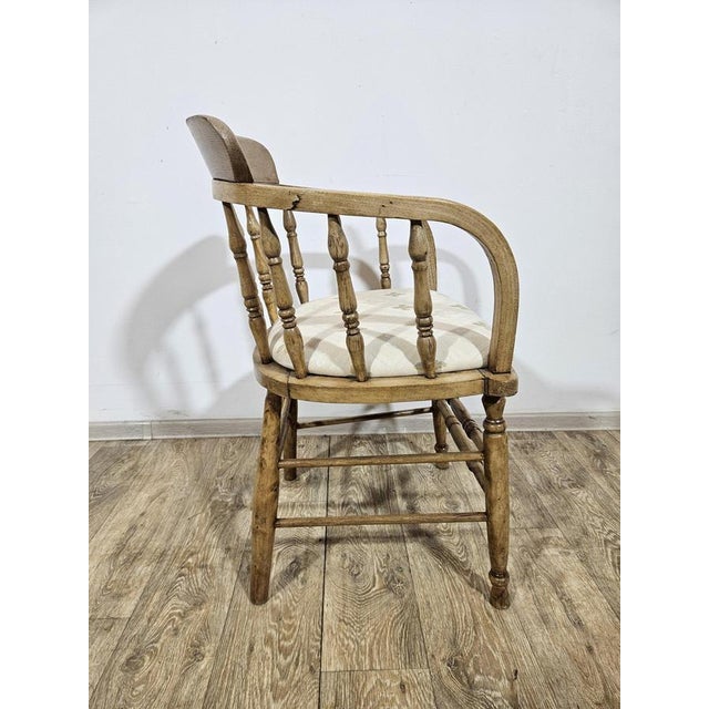 Antique Rustic Captain's Chair, 19th Century For Sale - Image 9 of 11