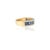 Blue Blue Sapphire and Diamond Wedding Band in 18k Gold Size 7 ( All Sizes Available ) For Sale - Image 8 of 9