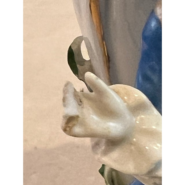 Meissen or Meissen Style Footed Compote For Sale - Image 4 of 5