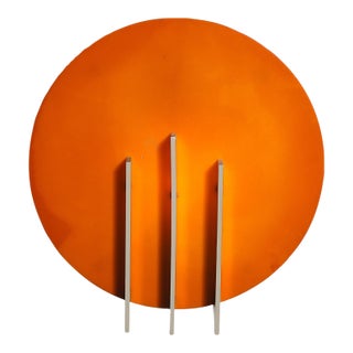 Art Deco Machine Age Smoked Amber Bakelite & Brushed Aluminum Wall Sconce For Sale